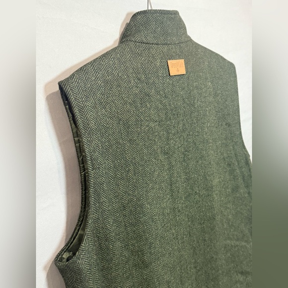 Emerald Isle Weaving Wool Blend Herringbone Vest – Size 44 (Handmade) - Picture 8 of 11